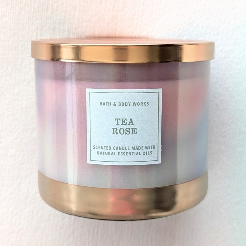 Bath & Body Works Tea Rose Candle BBW